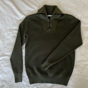 Mango Man Zip-Neck Sweater